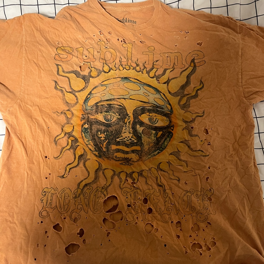 Urban Outfitters Orange Sublime Sun Graphic Tee
